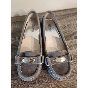 Michael Kors Gray Suede Loafers